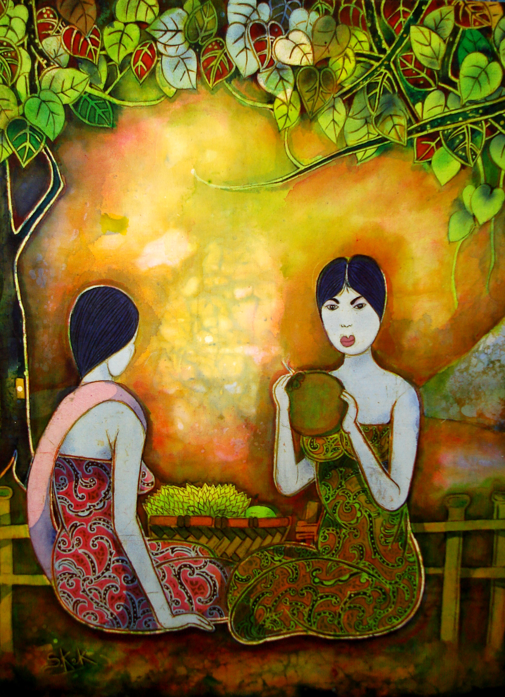 Exclusive Batik Painting Yahong Art Gallery Penang Malaysia MYBATIK